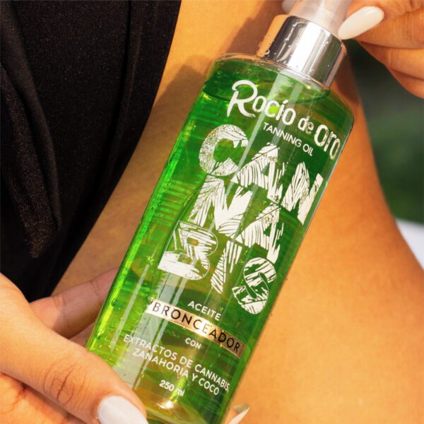 Aceite Bronceador René Chardon Rocío de Oro con Cannabis 250ml