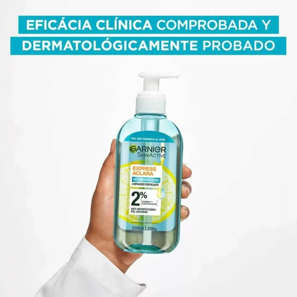 Limpiador Facial Garnier Purificante Anti-Imperfecciones 200ml - Imagen 2