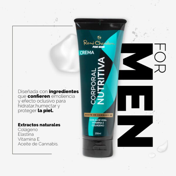 Crema Corporal René Chardon Nutritiva for Men 250ml - Imagen 2