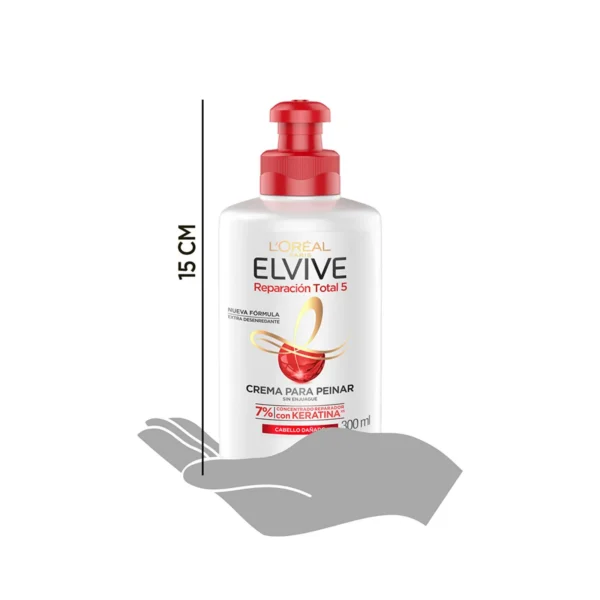 Crema para Peinar Elvive Reparación Total 5 300ml - Imagen 2