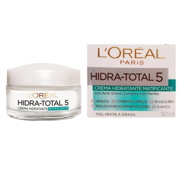 Crema Facial L'Oréal Paris Matificante Hidra Total 5 50ml