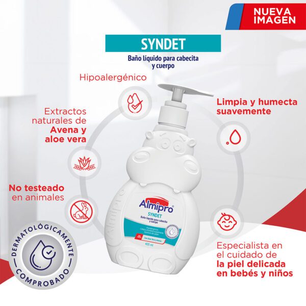 Baño Líquido Almipro Syndet para Cabecita y Cuerpo - Imagen 4