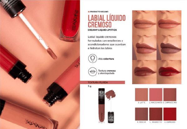 Labial Líquido Samy Cremoso - Imagen 2