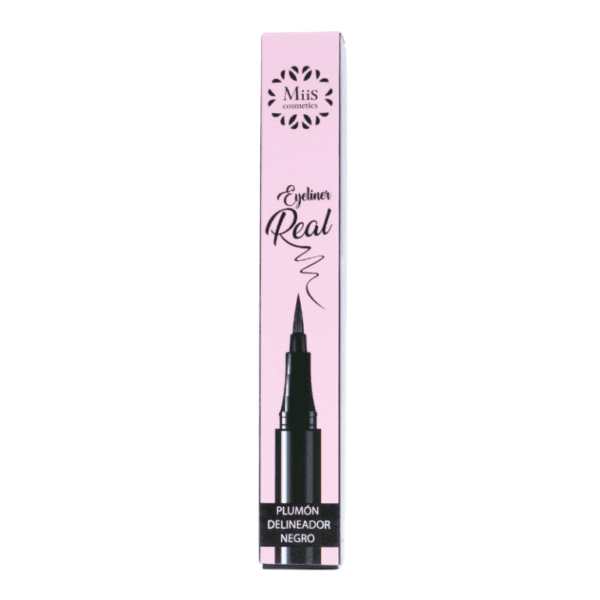Plumón Delineador Negro Miis Cosmetics Eyeliner Real