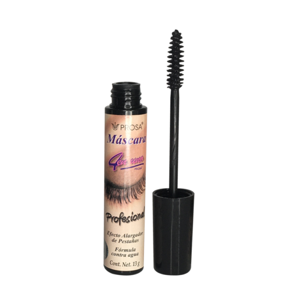 Pestañina Prosa 4 en 1 Waterproof Profesional Efecto Alargador