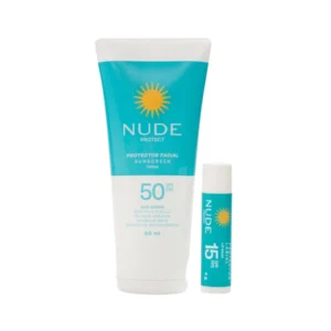 Protector Solar Facial 50 SPF + Protector Labial 15 SPF Nude