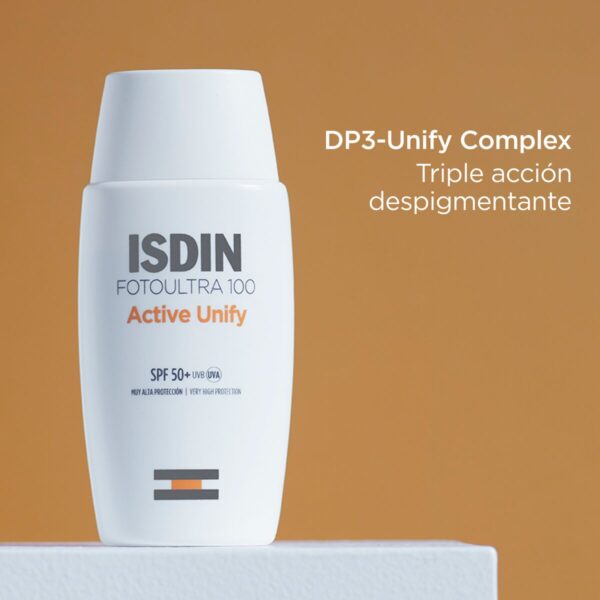Protector Solar Isdin Pharmaplus Fotoultra Active Unify Fluid 50 SPF - Imagen 2