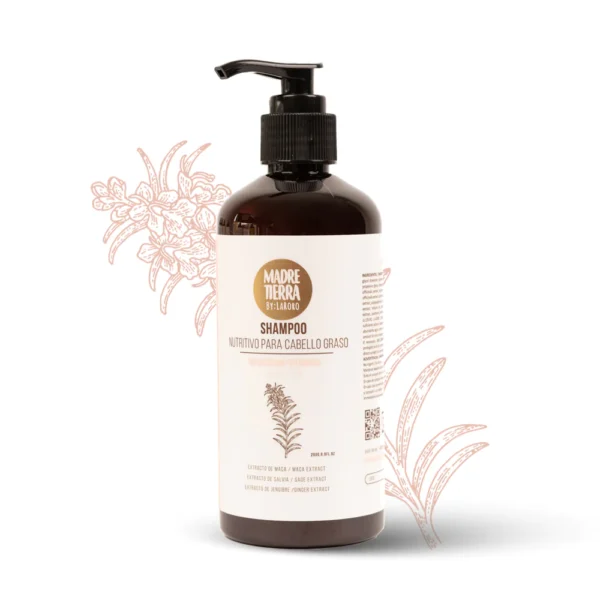 Shampoo Nutritivo para Cabello Graso Madre Tierra 290g