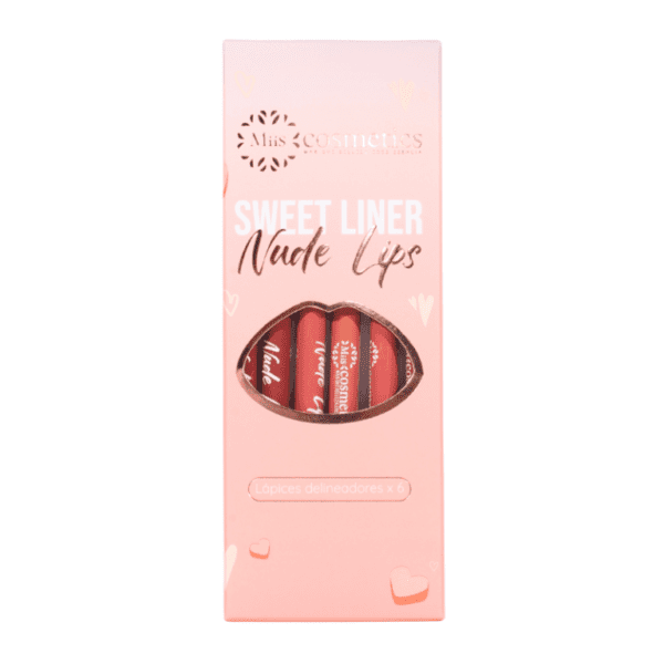 Set de Delineadores de Labios Miis Cosmetics Sweet Liner Nude Lips