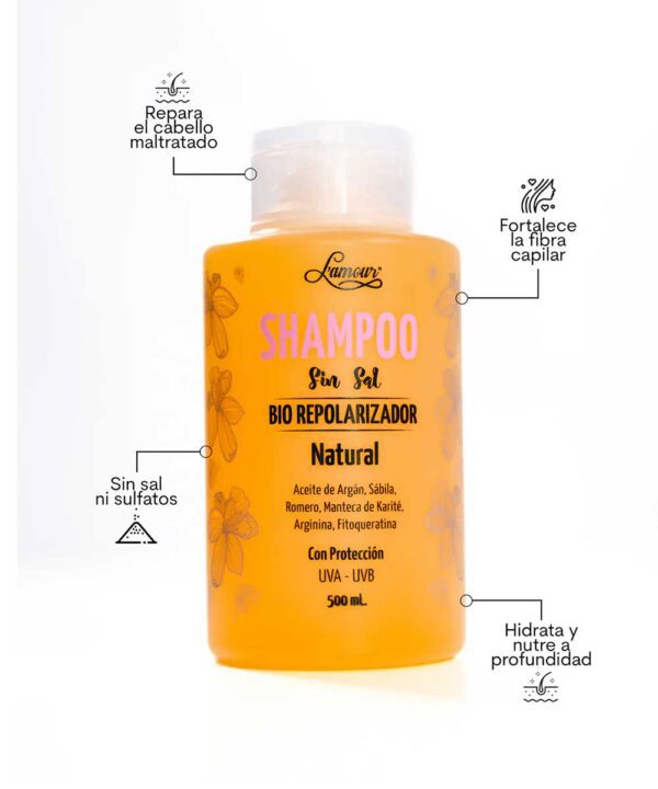 Shampoo L’Amour Bio Repolarizador - Imagen 2