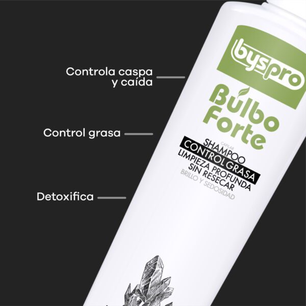 Shampoo Byspro Control Grasa Bulbo Forte 300ml - Imagen 2