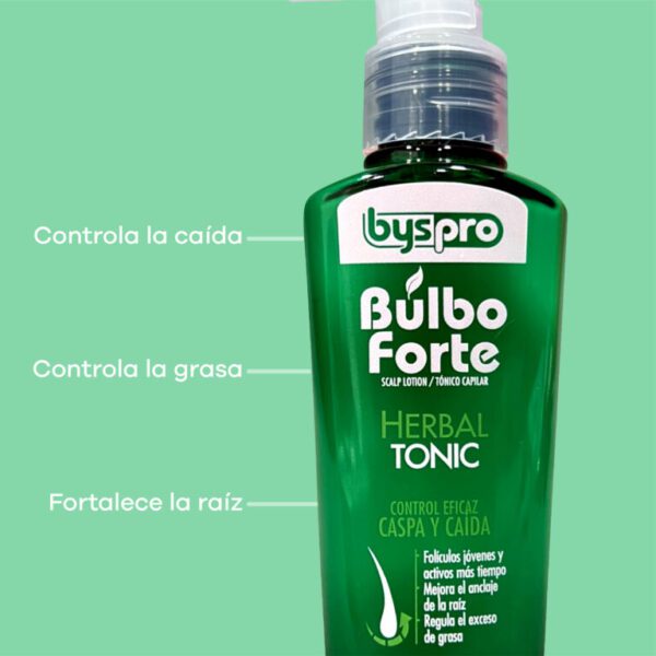 Tónico Capilar Byspro Caspa y Caída Bulbo Forte 120ml - Imagen 2
