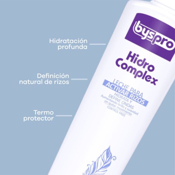 Activador de Rizos Byspro Leche Hidrocomplex 300ml - Imagen 2