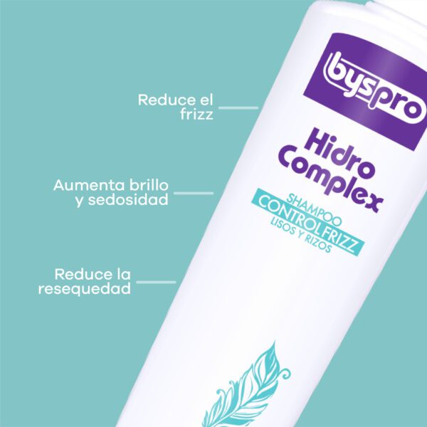 Shampoo Byspro Control Frizz Hidrocomplex 300ml - Imagen 2