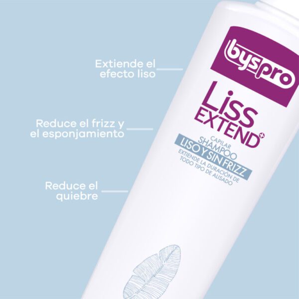 Shampoo Byspro Liso y SIn Frizz 300ml - Imagen 2