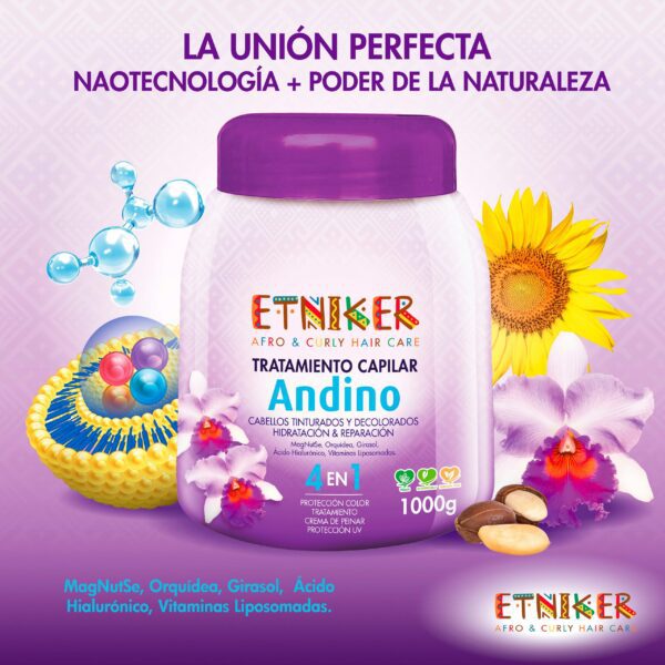 Tratamiento Capilar Etniker Andino 1000g - Imagen 3