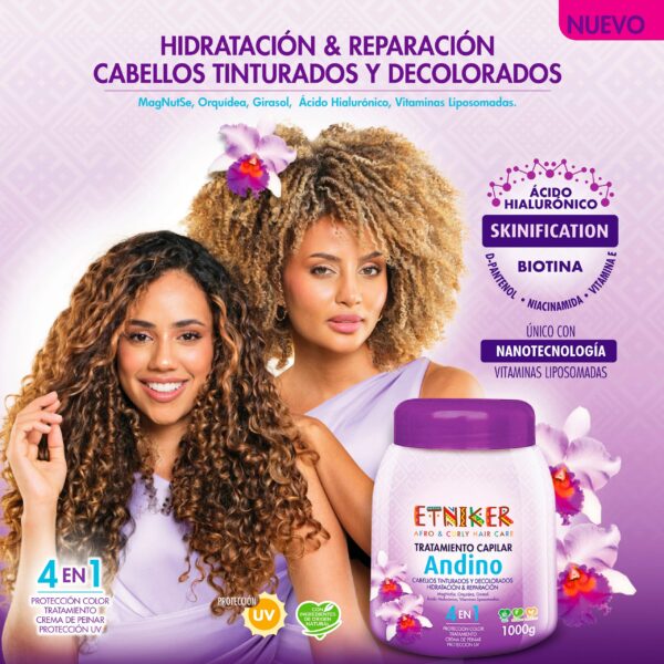 Tratamiento Capilar Etniker Andino 1000g - Imagen 2