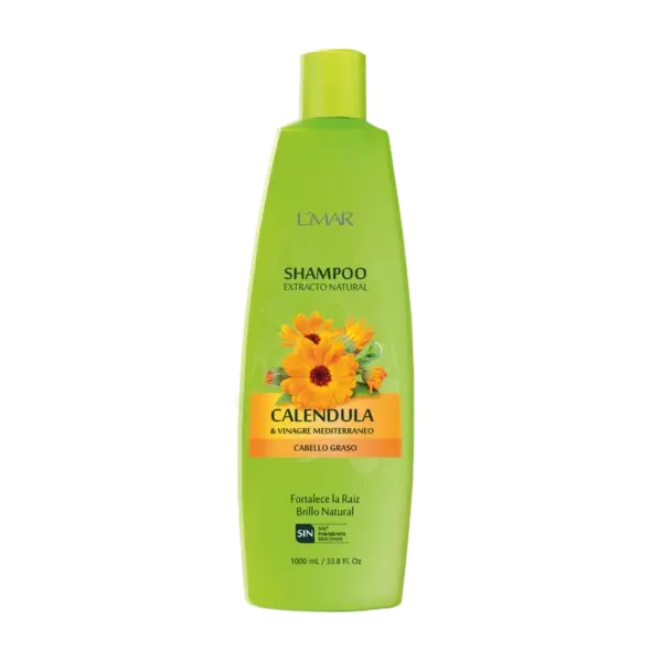 Shampoo L'mar Caléndula Cabello Graso 500ml