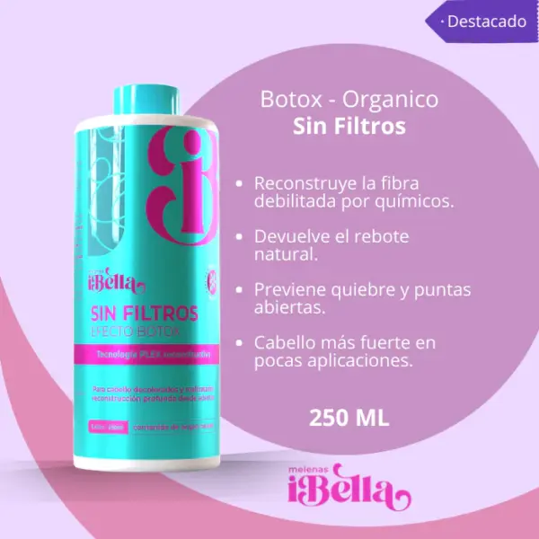 Botox Organico Melenas IBella 250ml - Imagen 2