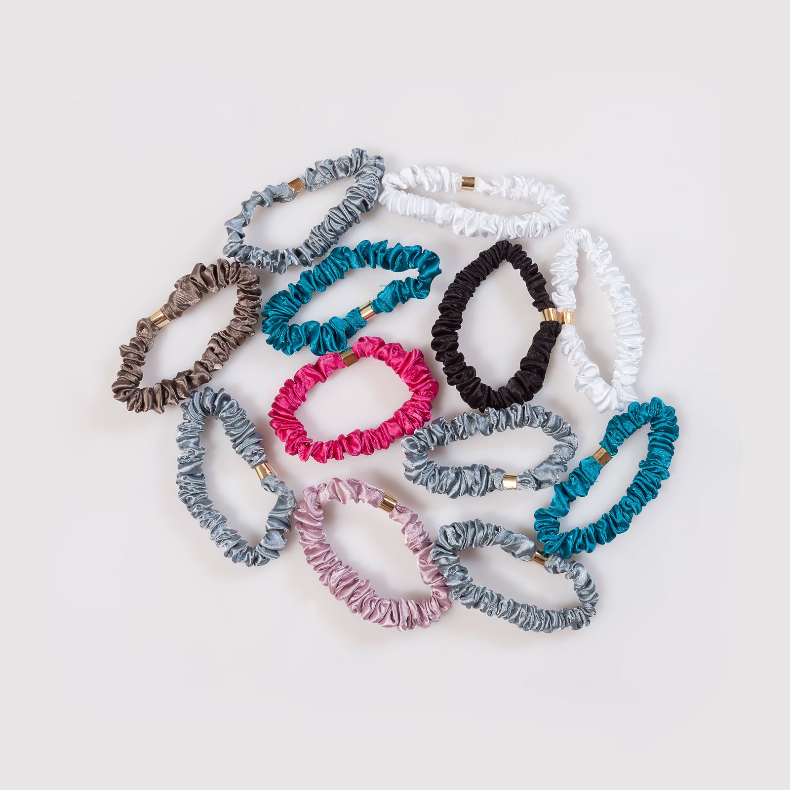 Scrunchie Satin Angosto x6 Lili's Bee - Imagen 2