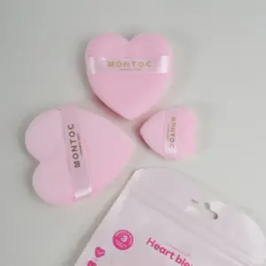 Borlas de Maquillaje Montoc Corazón x3