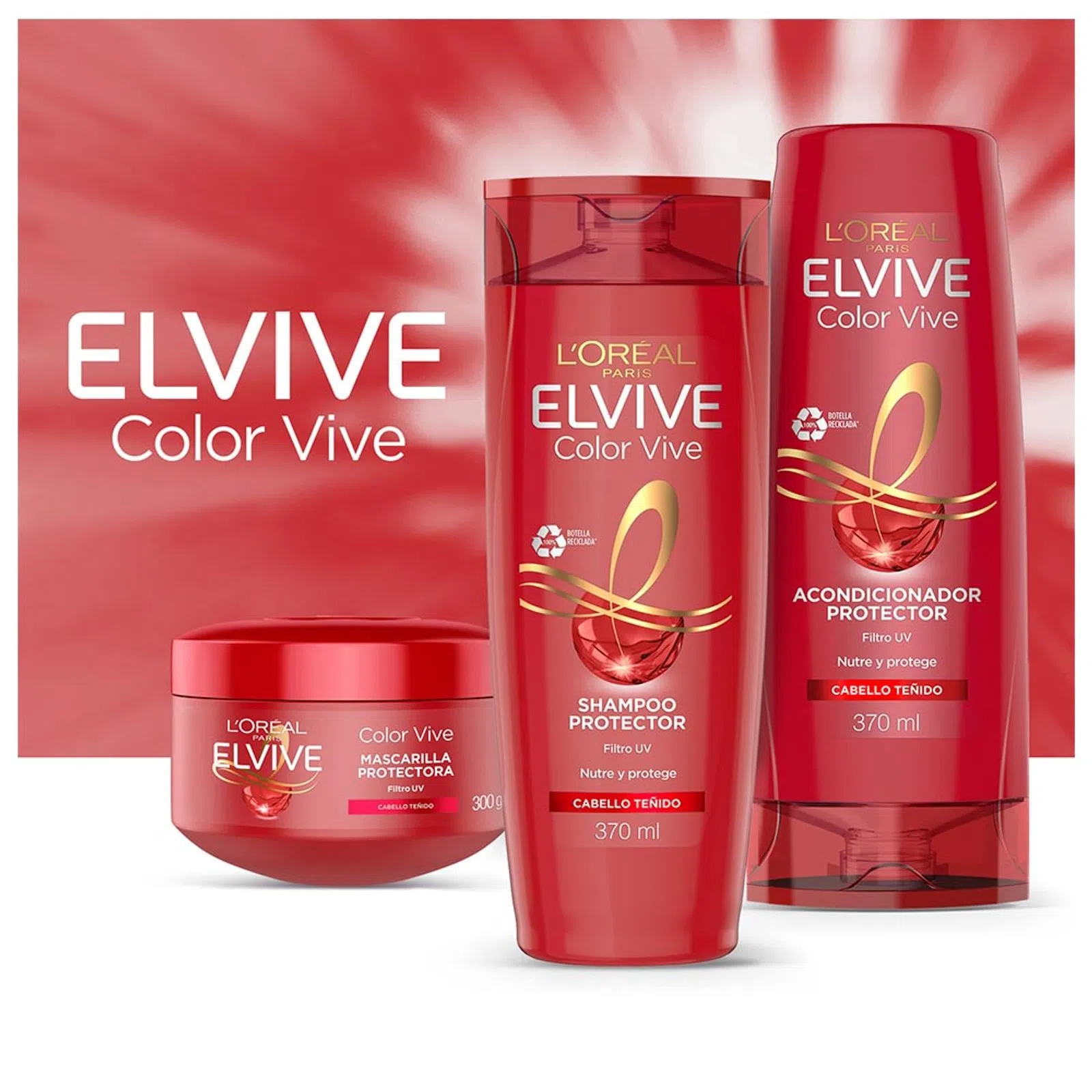 Acondicionador Elvive Protector Color Cabello Teñido 370ml - Image 4