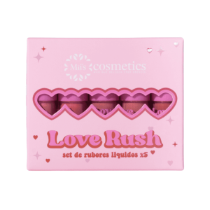 Set de Rubores Líquidos Miis Cosmetics Love Rush BFL01 X5