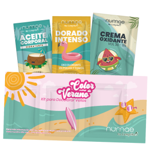 KIT Para Decolorar Vellos Lampiña Color de Verano
