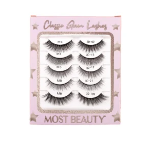 Kit de Pestañas Most Beauty x5 Classic Glam Lashes