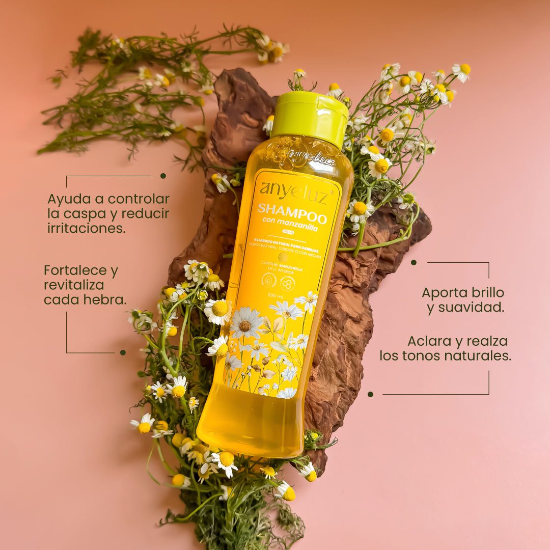 Shampoo Anyeluz con Manzanilla 500ml - Image 2