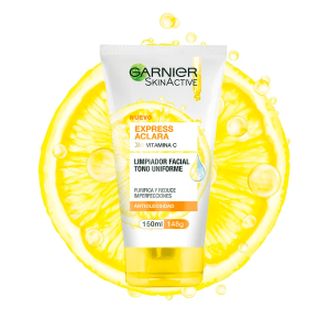 Gel Limpiador Facial Express Aclara Vitamina C Garnier 150ml