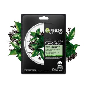 Mascarilla Negra en Tela Garnier Pure Carbón