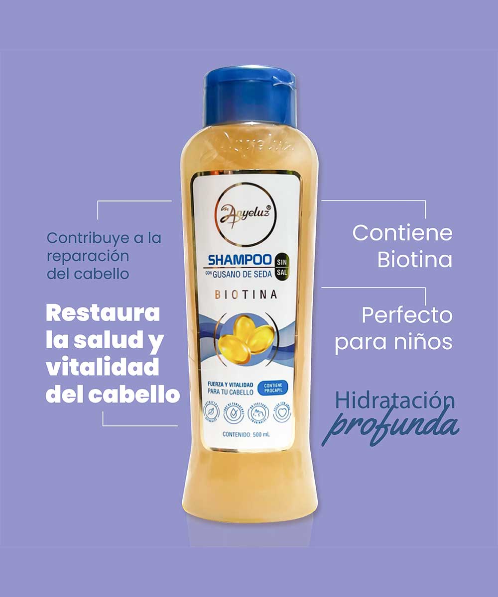 Shampoo Anyeluz con Gusano de Seda 500ml - Image 2