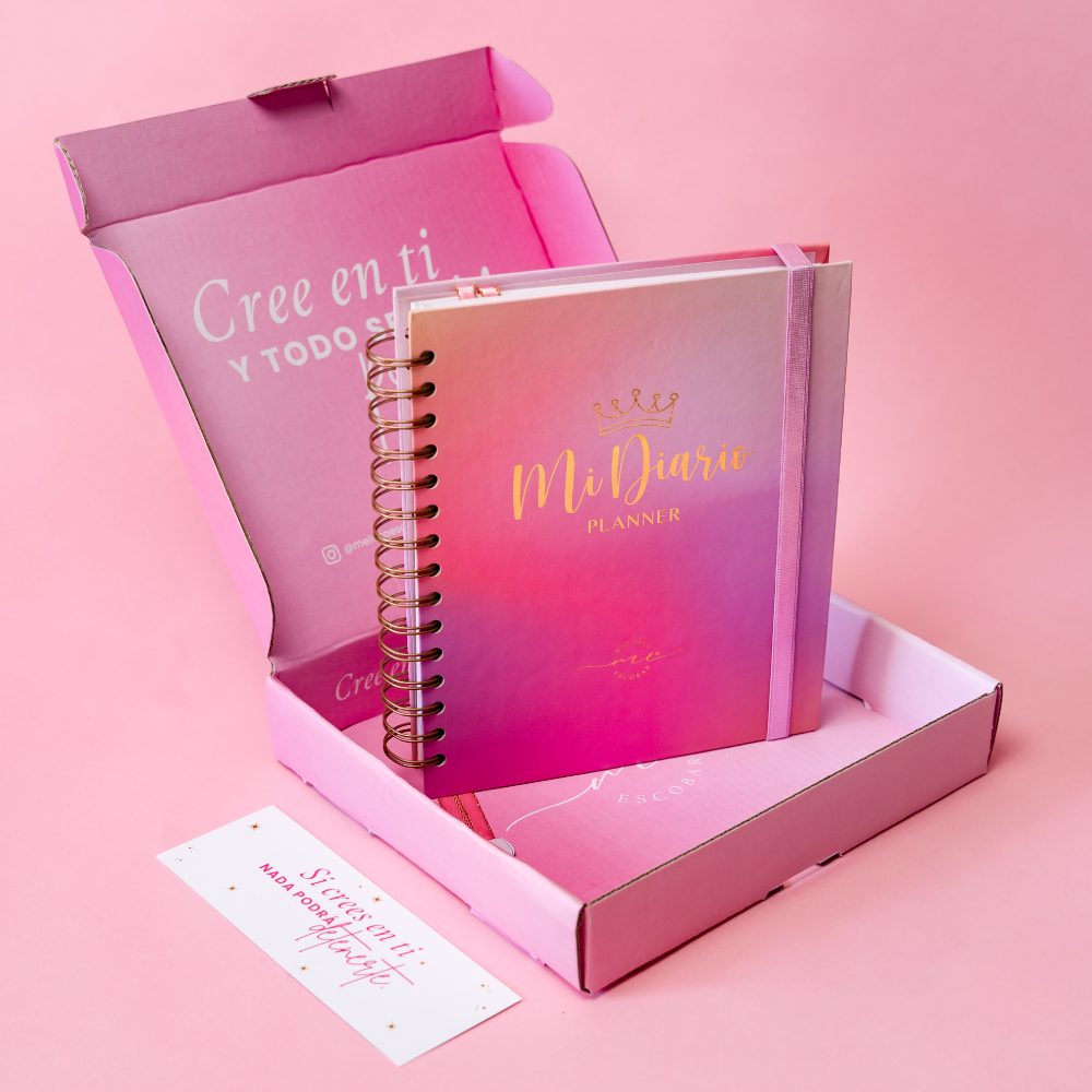 Diario Planner Rosado Mi Diario Financiero