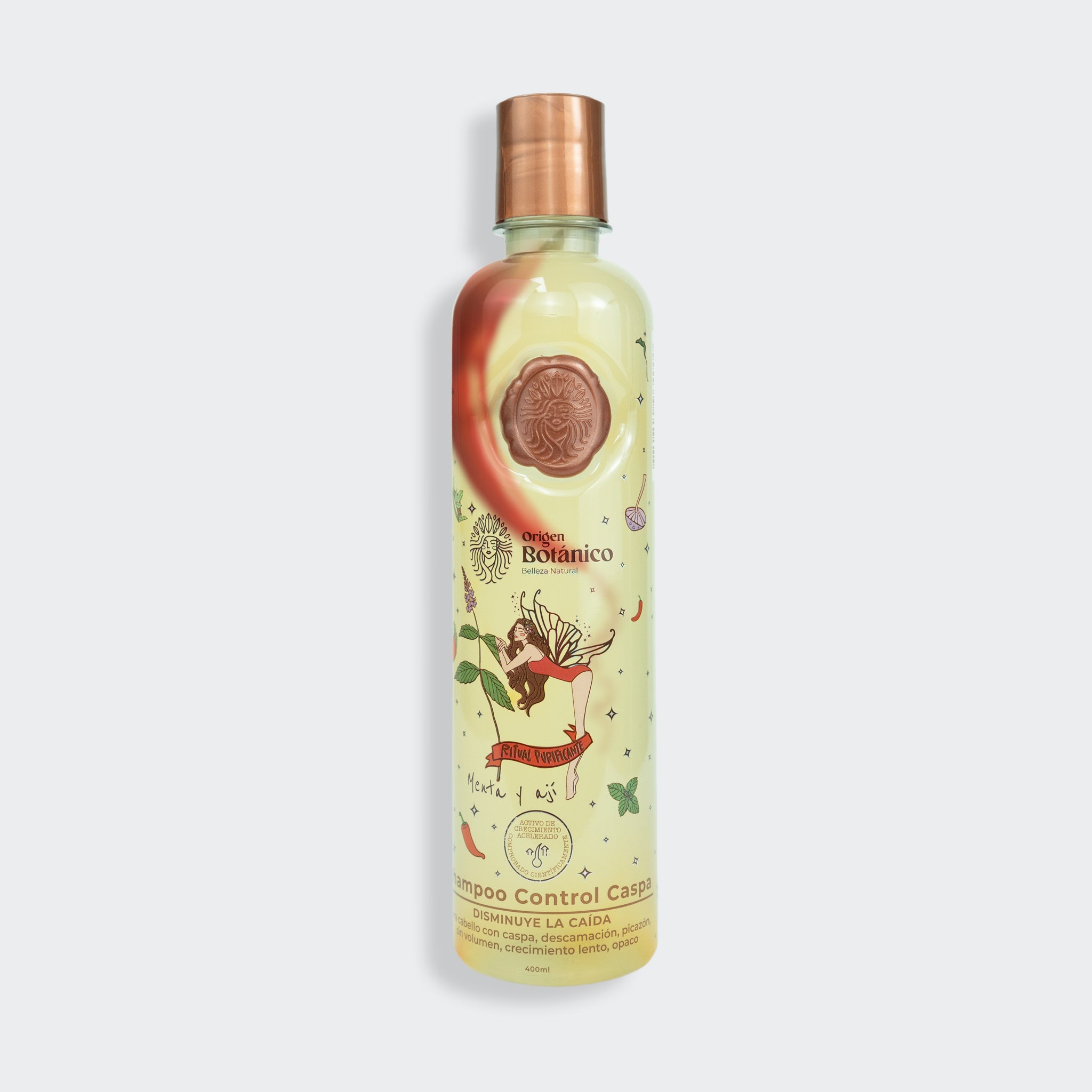 Shampoo Origen Botánico Control Caspa Menta y Ají 400ml